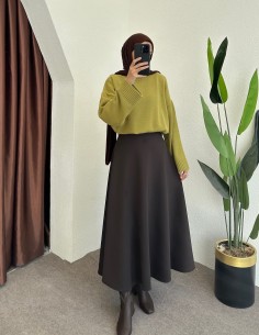 D30056 triko kazak - yeşil 2