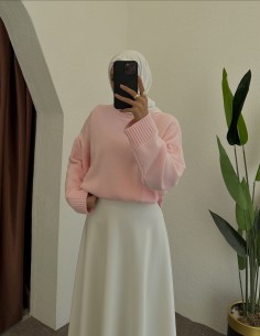 D30056 triko kazak - Pembe 2