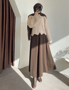 711 örme kazak - Bej 2