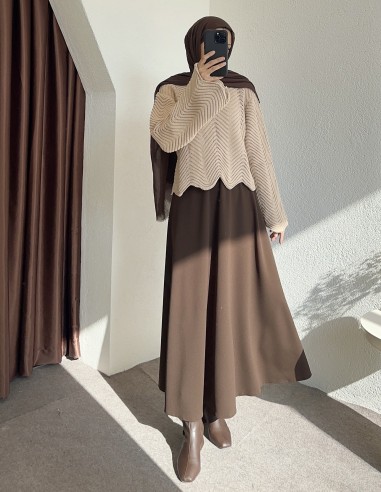 711 örme kazak - Bej