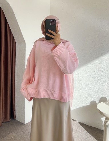 D30056 triko kazak - Pembe