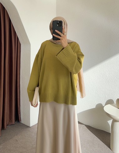 D30056 triko kazak - yeşil