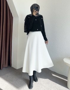 9293 taşlı kazak - siyah 2