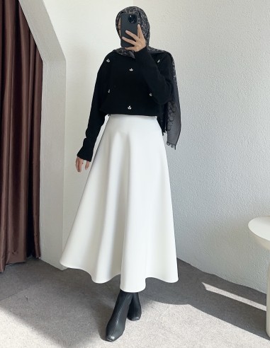 9293 taşlı kazak - siyah