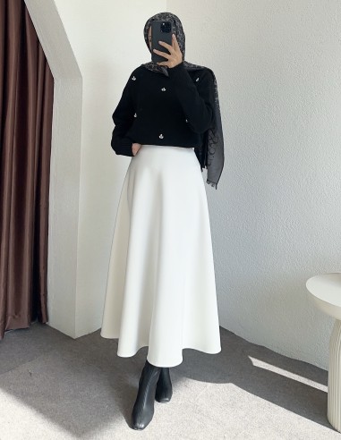 9293 taşlı kazak - siyah