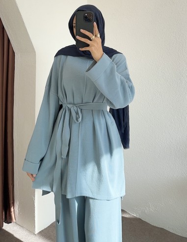 2624 triko pantolon takım - mavi