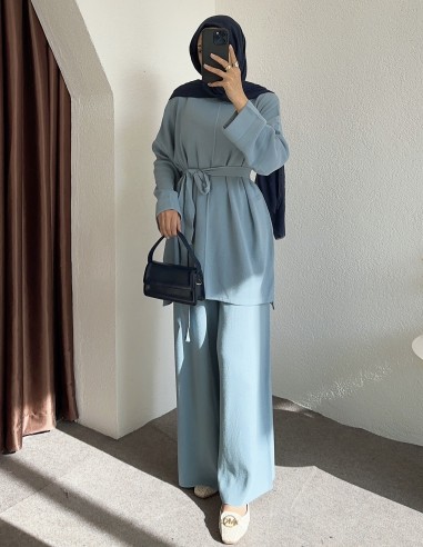 2624 triko pantolon takım - mavi