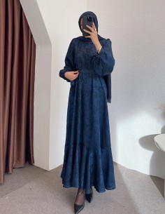 6100 desenli saten elbise -... 2