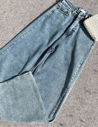 845 geniş kot pantolon - Mavi