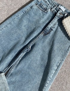 845 geniş kot pantolon - Mavi 2