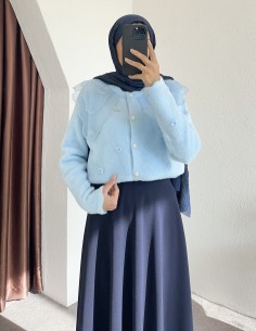 2624 bebe yaka tüllü hırka... 2