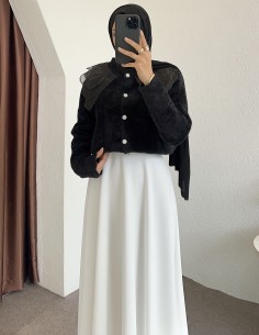 2624 bebe yaka tüllü hırka...