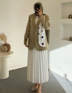 2171 fularlı ceket - yeşil 2