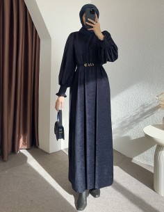 6120 koldan sıkmalı elbise...