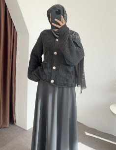 8848 cepli hırka - antrasit