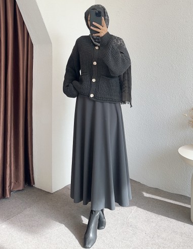 8848 cepli hırka - antrasit