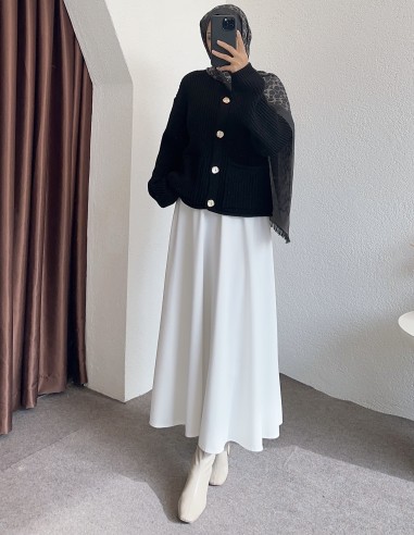 8848 cepli hırka - siyah