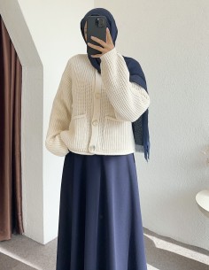 8848 cepli hırka - Taş