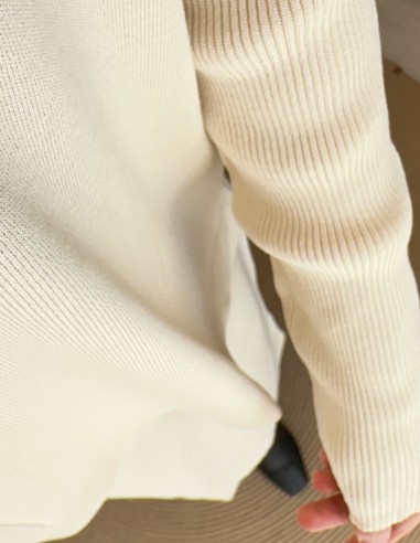 2485 triko etek takım krem