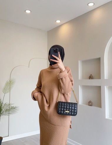 10271 Fitilli Triko Etek Takım Balköpüğü