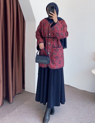 50766 biye detay kapitone ceket