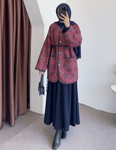 50766 biye detay kapitone ceket