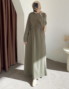 2801 oysho elbise - yeşil 2