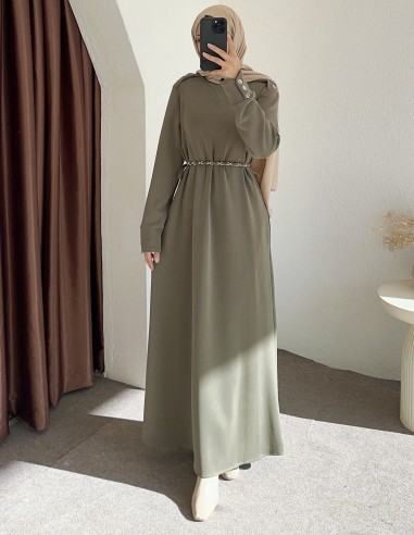 2801 oysho elbise - yeşil