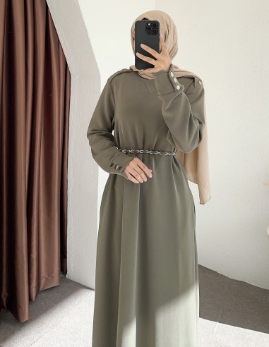 2801 oysho elbise - yeşil