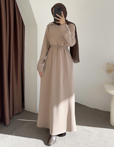 2801 oysho elbise - Bej