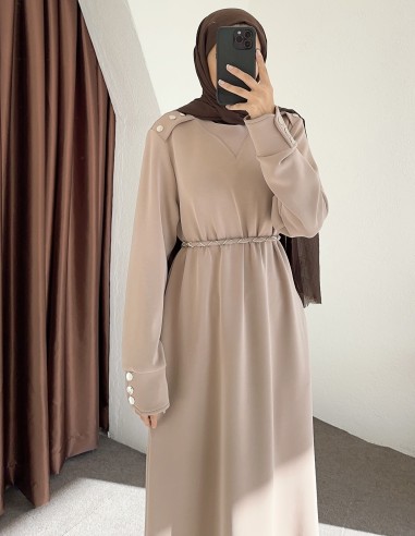 2801 oysho elbise - Bej