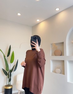 40408 triko tunik kahve 2