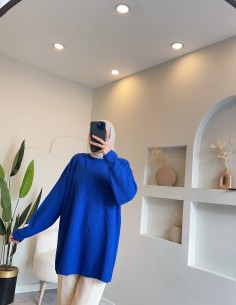 2914 düz triko tunik - Saks... 2