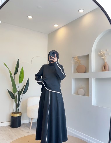 2301 şeritli scuba takım -siyah