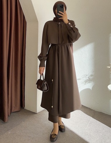 8547 scuba takım - kahverengi