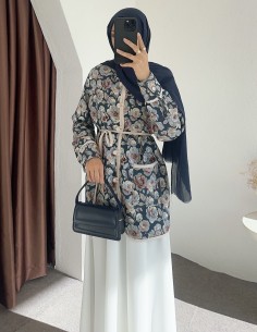 2814 desenli kapitone ceket...