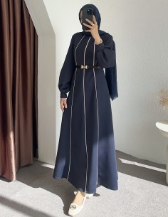 8246 çizgili scuba elbise -...