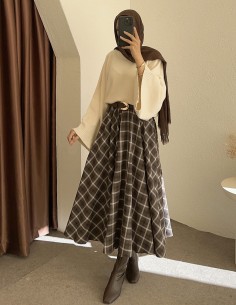 7177 ekose kloş etek-...