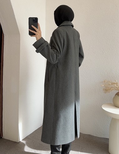 4202 kaşe kaban - antrasit