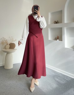 7042 çarpraz düğmeli yelek...