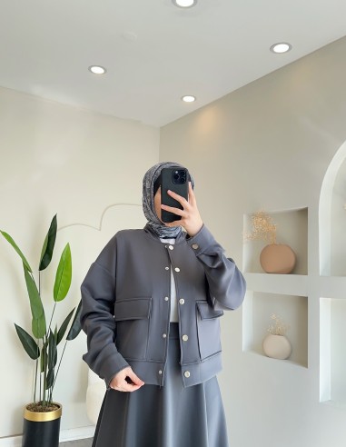 2233 cepli scuba etek takım gri