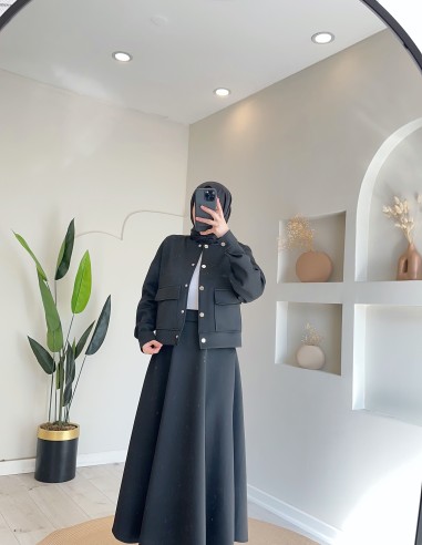 2233 cepli scuba etek takım siyah