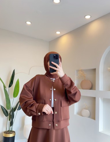 2233 cepli scuba etek takım kahve