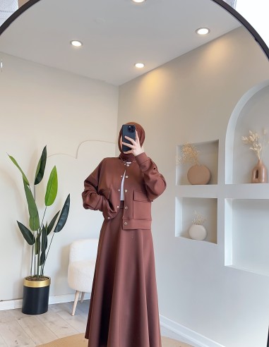 2233 cepli scuba etek takım kahve