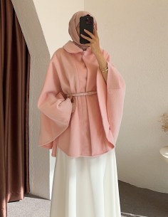 6911 sarah kaşe Panço - Pembe