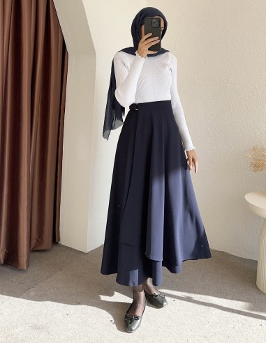 403 anvelop kloş etek -Lacivert