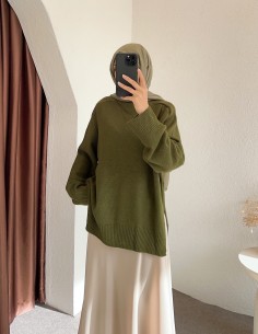 041 oversize kazak - yeşil