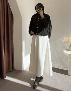 8759 fırfır hırka - Siyah 2