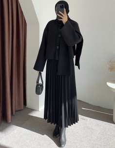 D30046 atkılı kaban -Siyah 2