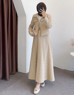 4257 tüvit takım - bej